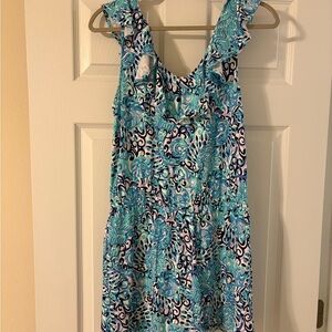 Lilly Pulitzer Blue and White Romper
